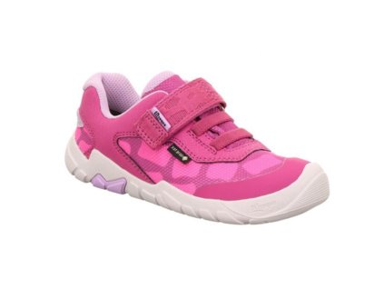 Barefoot tenisky s membránou Superfit Trace - Pink/Lila