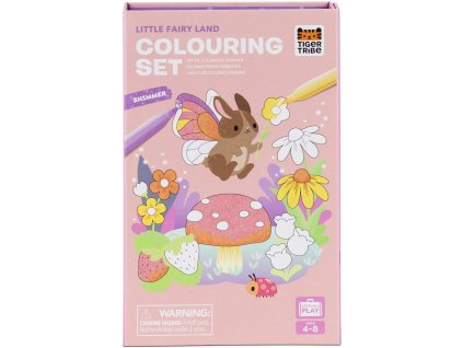 Kreativní sada Tiger Tribe Shimmer Colouring Set - Little Fairy Land