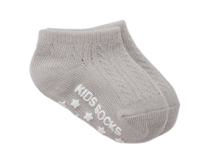 Prodyšné ponožky s protiskluzem - šedá