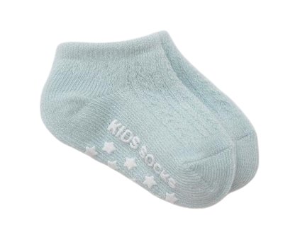 Prodyšné ponožky s protiskluzem - modrá