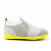 Designové barefoot boty Bobux Aktiv Knit Grey + White