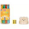 Set 24 pastelek s ořezávátkem Legami - Teddy Bear