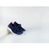 Designové barefoot boty Bobux - Play Knit Navy + Red