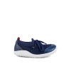 Designové barefoot boty Bobux - Play Knit Navy + Red