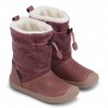 Zimní barefoot kozačky Bundgaard - Walker Pull Tex Dark Rose