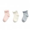 Sada ponožek 3ks s volánkem a protiskluzem - Pinkcream