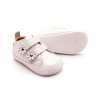 Capáčkové barefoot botičky Oldsoles - Nacardo Blanco