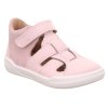 Letní barefoot sandálky Superfit Nappa - Rosa
