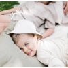 Dětský lněný UV klobouk Baby Mocs - Beige