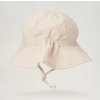 Dětský lněný UV klobouk Baby Mocs - Beige