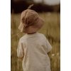Dětský lněný UV klobouk Baby Mocs - Latte