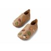 Kožené barefoot capáčky Bobux - Bugtopia Caramel