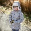 Nepromokavá zateplená bunda do deště a zimy Cozy  - Grey Construction