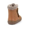 Vysoké zimní barefoot boty Froddo furry boot - Cognac