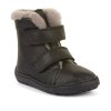 Vysoké zimní barefoot boty Froddo furry boot - Black