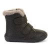 Vysoké zimní barefoot boty Froddo furry boot - Black
