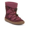 Zimní Barefoot sněhule Froddo Tex Track Suede - Bordeaux+