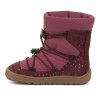 Zimní Barefoot sněhule Froddo Tex Track Suede - Bordeaux+