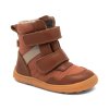 Zimní vysoké barefoot boty s membránou Bisgaard Timo Tex - Brown