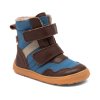 Zimní vysoké barefoot boty s membránou Bisgaard Timo Tex - Dark Brown
