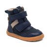 Zimní vysoké barefoot boty s membránou Bisgaard Timo Tex - Navy