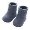 Teplé ponožky s protiskluzem - Modrá