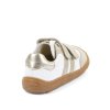 Froddo barefoot celoroční kožené nízké tenisky F-motion - White/Gold
