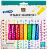 Multifunkční fixy a razítka 2 v 1 Tiger Tribe Dual-Tip Stamp Markers