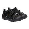 Barefoot sandále Keen Seacamp - Black/grey