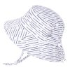 UV klobouk Cotton Bucket - White Waves