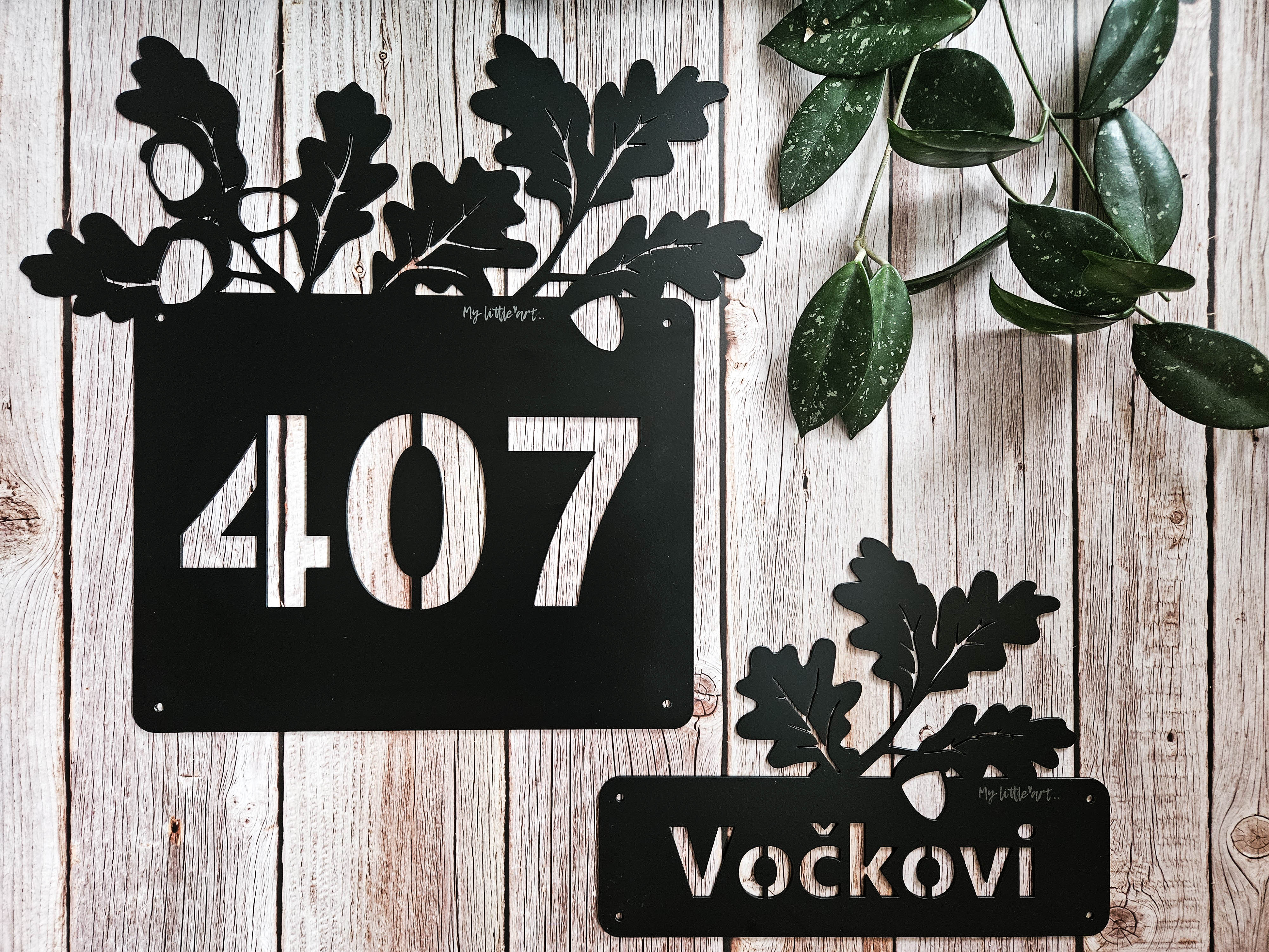 dubová cedulka