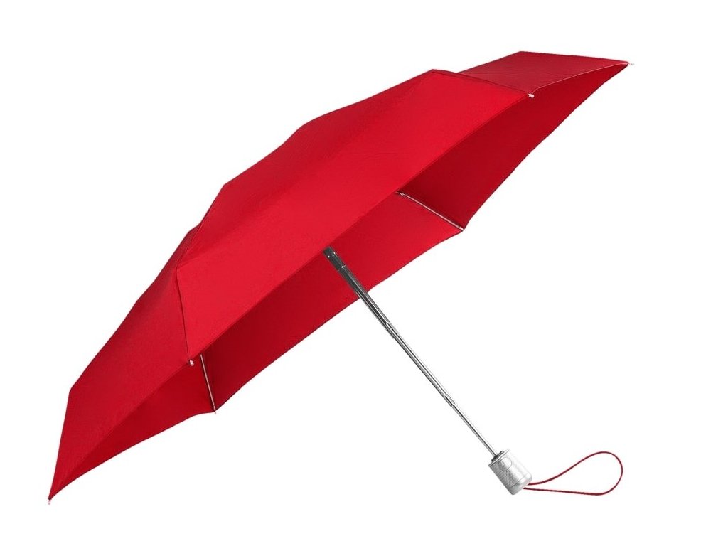 Samsonite skládací plně automatický deštník alu drop s 4 sect. červený |  mylovebag