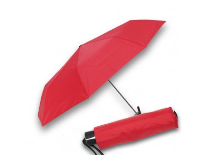 Doppler dámský červený skládací deštník Mini Fiber Uni