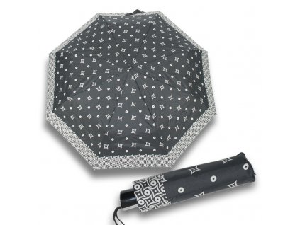 Doppler dámský skládací deštník mini fiber černo bílý