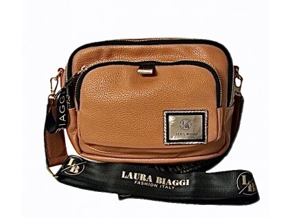 Laura Biaggi crossbody koňaková