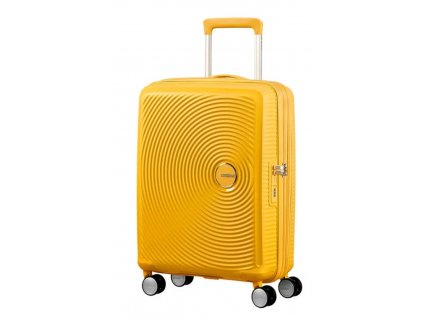 Kabinový kufr American Tourister soundbox spin. 55/20 žlutý