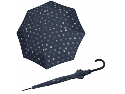 Doppler dámský holový vystřelovací deštník Fiber Flex Ac Timeless modrý