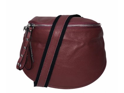 Vera Pelle kožená crossbody vínová