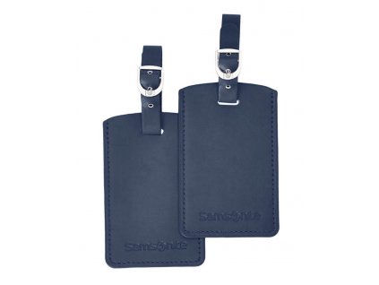 samsonite rectangular luggage tags set of 2 indigo blue 11
