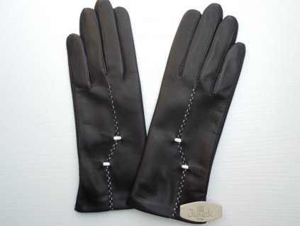 Dámské kožené rukavice - černé