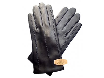 Pánské elegantní kožené rukavice černé