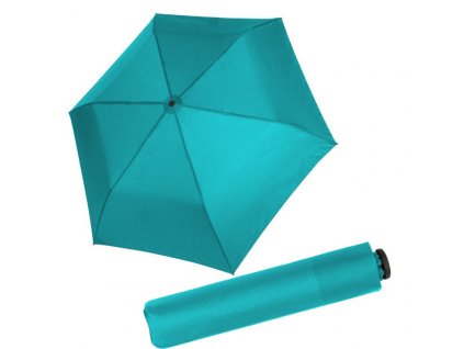 Doppler dětský/dámský skládací deštník Zero 99 tyrkysový
