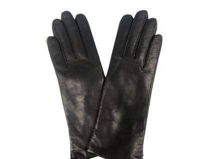 Dámské kožené rukavice černé