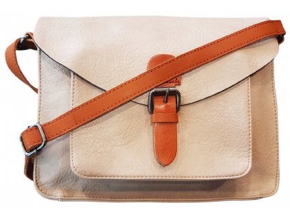 Dámská crossbody kabelka Flora&Co s přezkou béžová