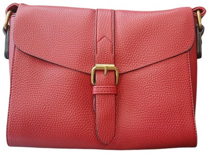Crossbody kabelka s přezkou Flora&Co vínová