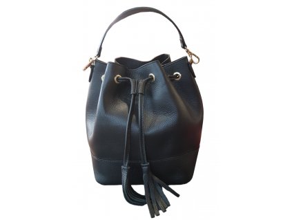 Vera Pelle luxusní dámská kabelka z pravé kůže černá