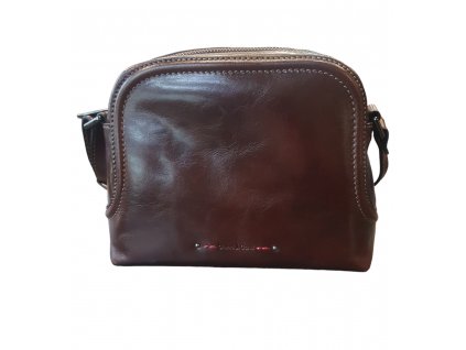 Gianni Conti dámská kožená crossbody hnědá