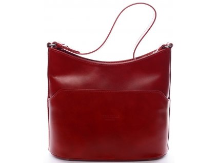 Vera Pelle kožená kabelka červená