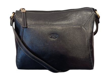 KATANA crossbody kožená kabelka přes rameno černá