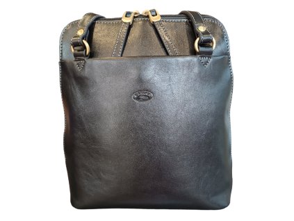 KATANA dámský kožený kabelko batoh černý